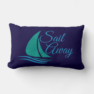 Nautical Sail Away Lumbar Pillow