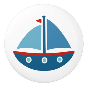 Nautical sailboat door and drawer pull knobs