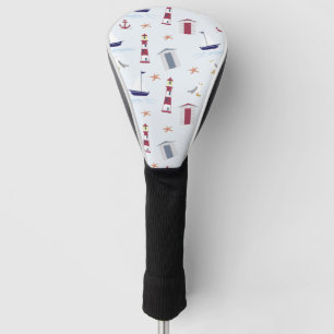 Nautical Sailboat / Lighthouse, Golf Head Cover