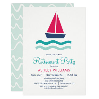 Nautical Party Invitations Retirement 7