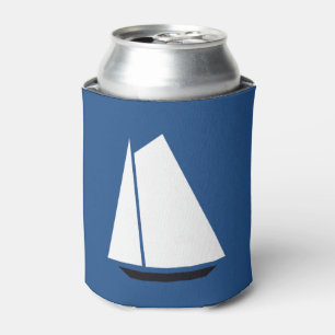 Nautical Sailboat Sailing Can Cooler