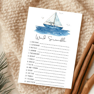 Nautical Sailboat Shower The Price Is Right Game