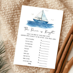 Nautical Sailboat Shower The Price Is Right Game