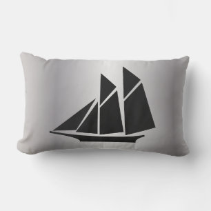 nautical SAILBOAT two-sided   Lumbar Pillow
