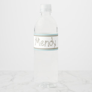 Nautical sailboat upsherin water bottle label