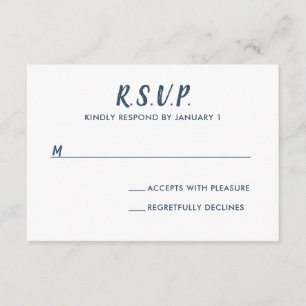 Nautical Sailboat Wedding RSVP Card