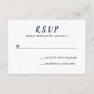Nautical Sailboat Wedding RSVP Card