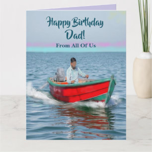Nautical Sailing Boat Heartfelt Dad Birthday Card