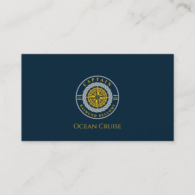 Nautical Sailing Business Card (Front)