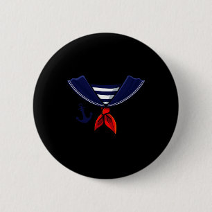 Nautical Sailor Anchor Retro Fun Halloween Costume 2 Inch Round Button