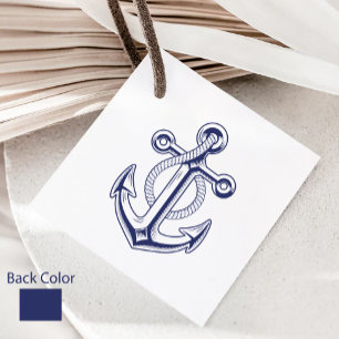 Nautical Sailor Navy Blue Anchor Wedding  Favour Tags