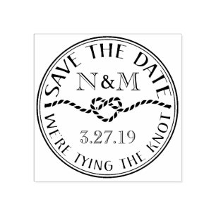 Nautical Save The Date Custom Stamp