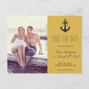 Nautical Save The Date Wedding