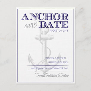 Nautical Save the Dates Date