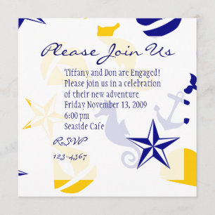 Nautical Scatter Invitation