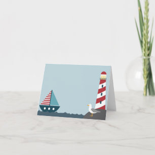Nautical scene card