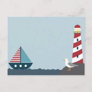 Nautical scene postcard
