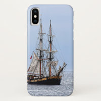 Nautical Schooner Blue Skies