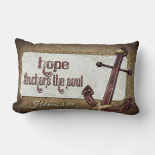 Nautical Scripture Lumbar Pillow