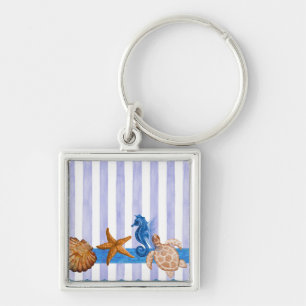 Nautical Sea Creatures Keychain