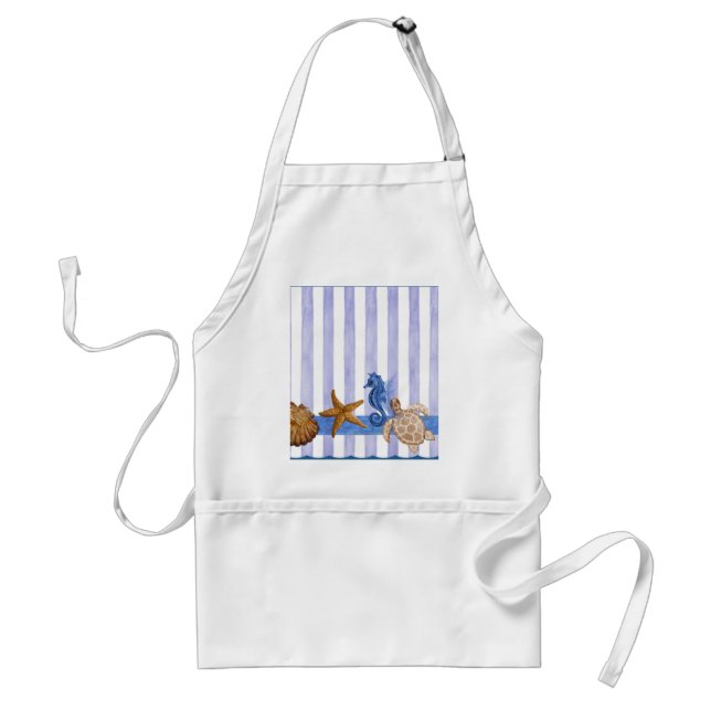 Nautical Sea Creatures Standard Apron (Front)