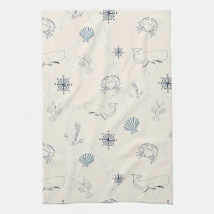 Nautical Sea Kitchen Towel
