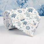 Nautical Sea Life Custom Necktie<br><div class="desc">This custom necktie features a vibrant and charming nautical sea life design. Perfect for adding a touch of the ocean to any outfit, this tie showcases a beautiful watercolor-style illustration of various sea creatures, making it a unique and stylish accessory. Ideal for dads, groomsmen, or anyone who loves the sea,...</div>