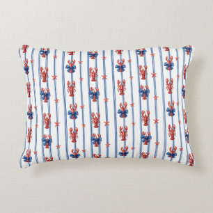 Nautical Sea Life, Land of the Free, Accent Pillow
