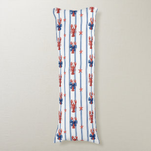 Nautical Sea Life, Land of the Free, Body Pillow