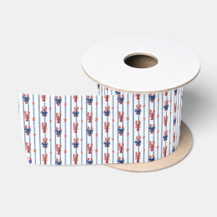 Nautical Sea Life, Land of the Free, Satin Ribbon