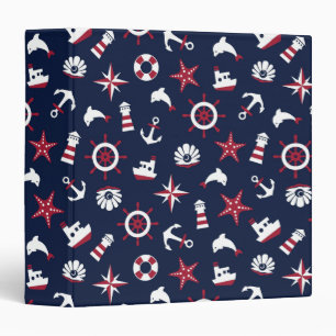 Nautical Sea Pattern Binder