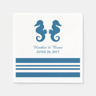 Nautical Seahorse Paper Napkins