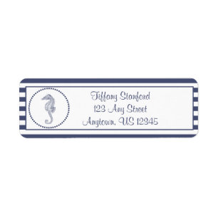 Nautical Seahorse Personalized