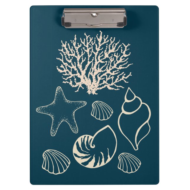 Nautical Seashell Clipboard  (Front)