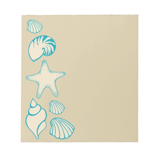 Nautical Seashell Notepad (Front)