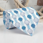 Nautical Seashells Custom Necktie<br><div class="desc">This custom necktie features a beautiful nautical design with seashells, perfect for adding a touch of the ocean to any outfit. Whether you're heading to a seaside vacation, a special event, or just want to express your love for the sea, this tie is a stylish and unique choice. Made with...</div>