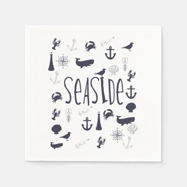 Nautical Seaside Napkin (Front)