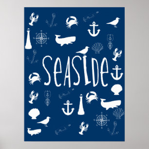 Nautical Seaside Poster