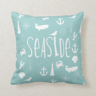 Nautical Seaside Throw Pillow