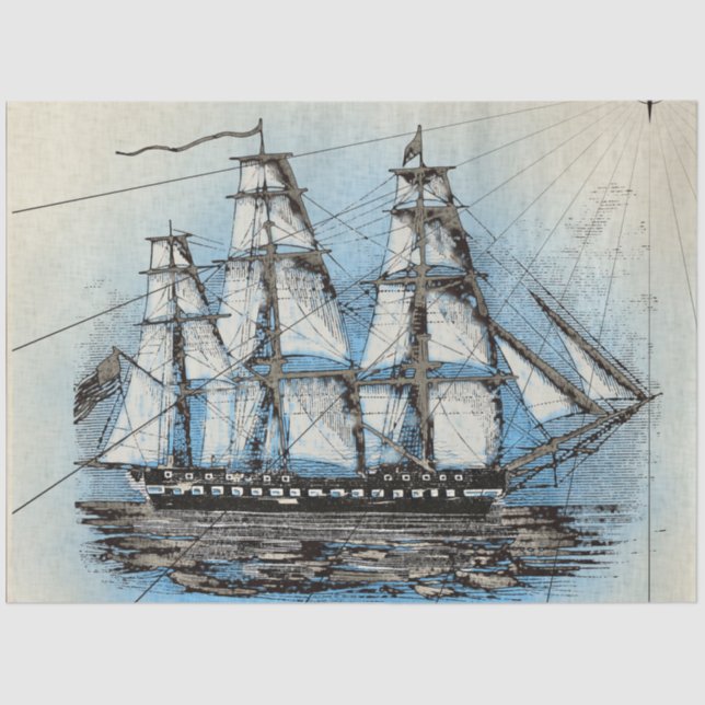 Nautical Series Design 14 Tissue Paper (Front)