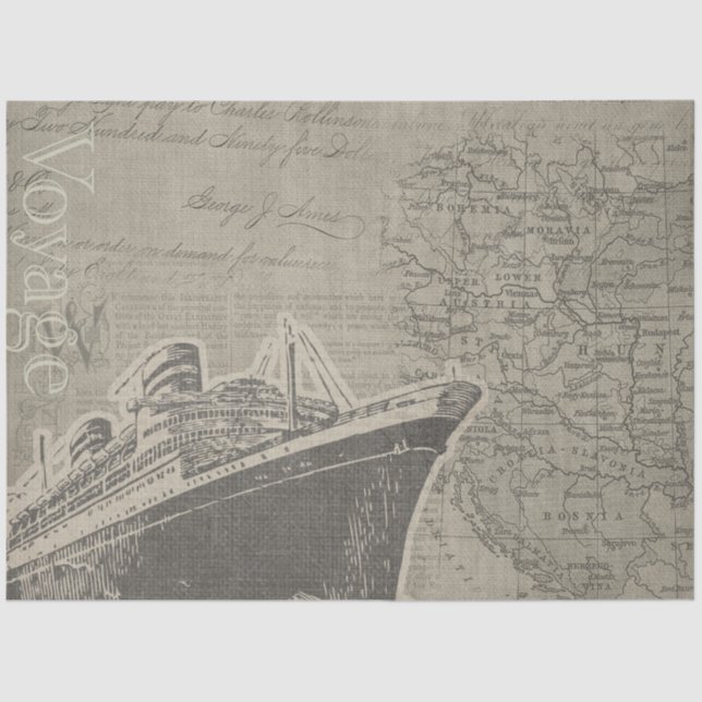 Nautical Series Design 18 Tissue Paper (Front)