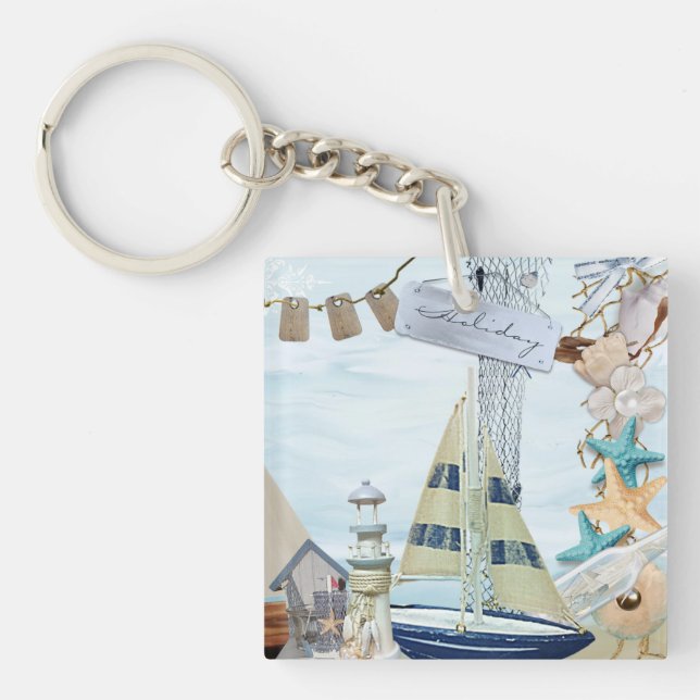 Nautical Series Design 4 Keychain (Front)