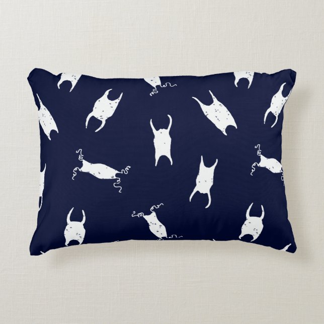 Nautical Shark Eggcase Print Accent Pillow (Front)
