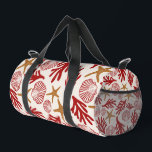 Nautical Shell Print Gym & Travel Bag<br><div class="desc">Bring a touch of seaside elegance to your everyday routine with this gym bag featuring an all-over nautical shell pattern. Inspired by coastal living and ocean treasures, the graphic shell motif adds a refined yet relaxed vibe that feels equally at home at the gym, studio, beach, or on a weekend...</div>