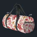 Nautical Shell Print Gym & Travel Bag<br><div class="desc">Bring a touch of seaside elegance to your everyday routine with this gym bag featuring an all-over nautical shell pattern. Inspired by coastal living and ocean treasures, the graphic shell motif adds a refined yet relaxed vibe that feels equally at home at the gym, studio, beach, or on a weekend...</div>