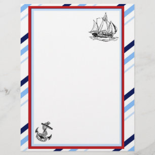 Nautical Ship & Anchor Letterhead