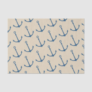 Nautical Ship Anchor Pattern Tissue Paper