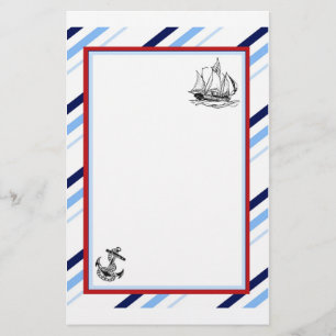 Nautical Ship & Anchor Stationery
