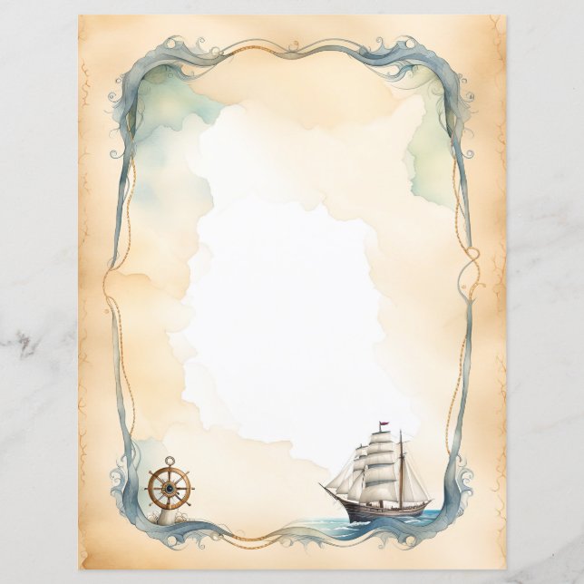 Nautical Ship and Wheel (Front)