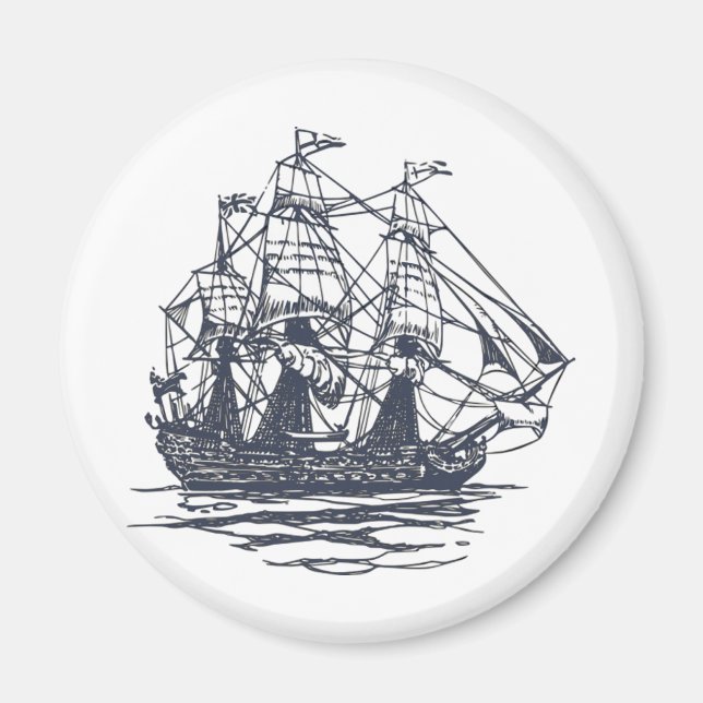 Nautical Ship Magnet (Front)